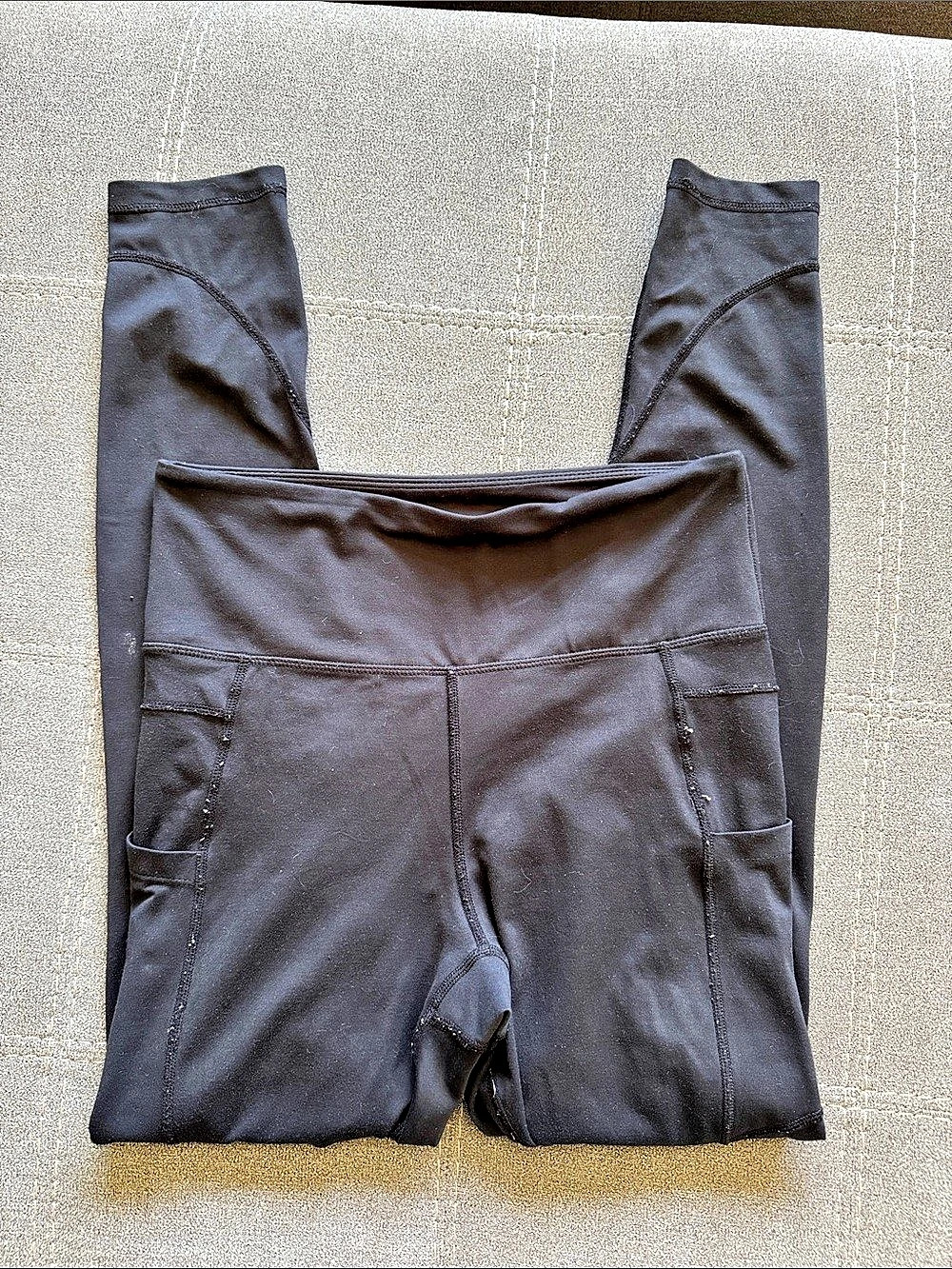 Zyia Active Black Pocket Light n Tight Hi-Rise Leggings Size 6-8